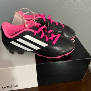 BRAND NEW Adidas cleats for little girls! Size 13!
